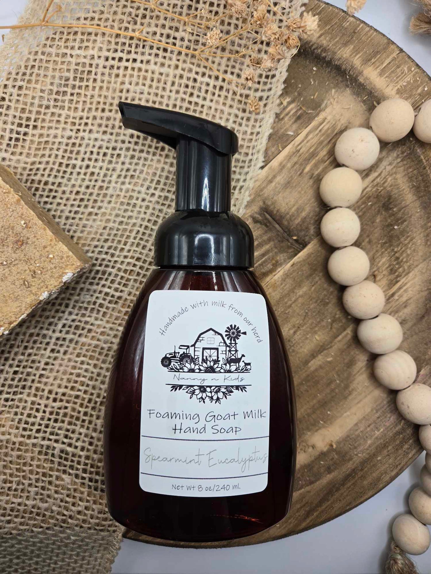 Spearmint Eucalyptus Goat Milk Foaming Soap