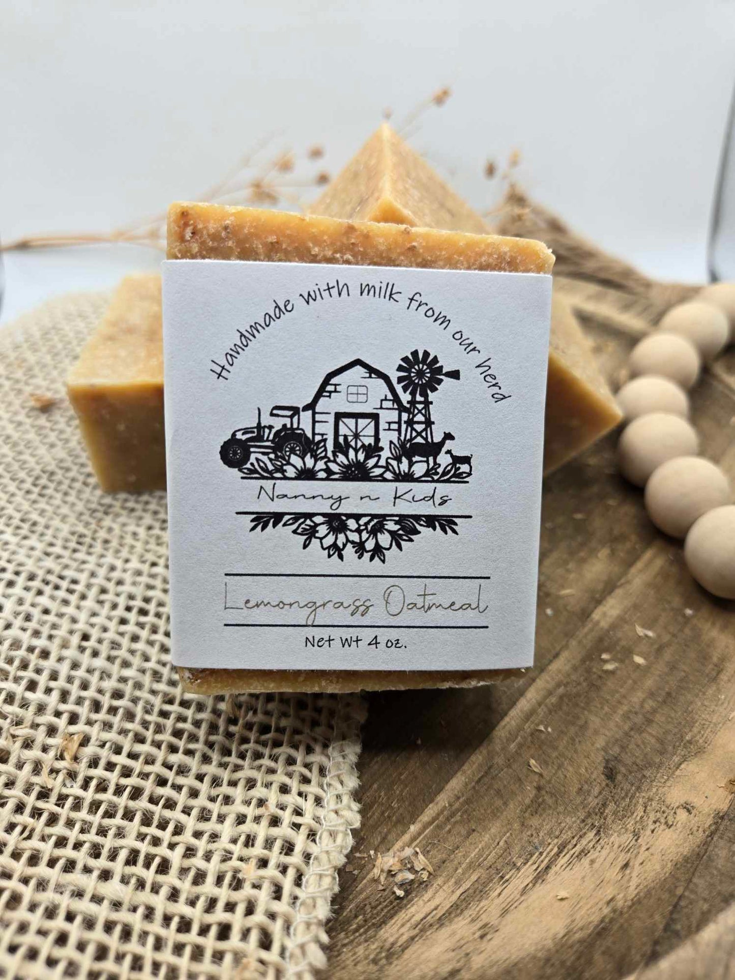 Lemongrass Oatmeal Goat Milk Bar Soap