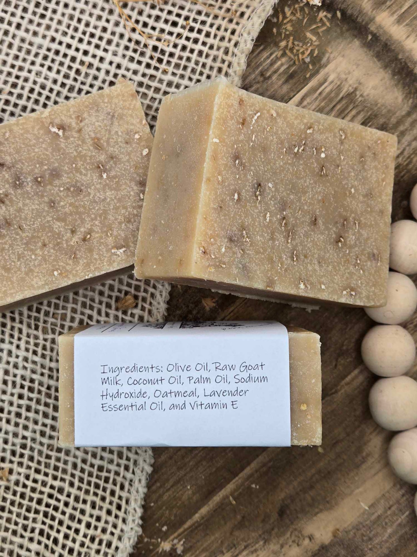 Lavender Oatmeal Goat Milk Bar Soap