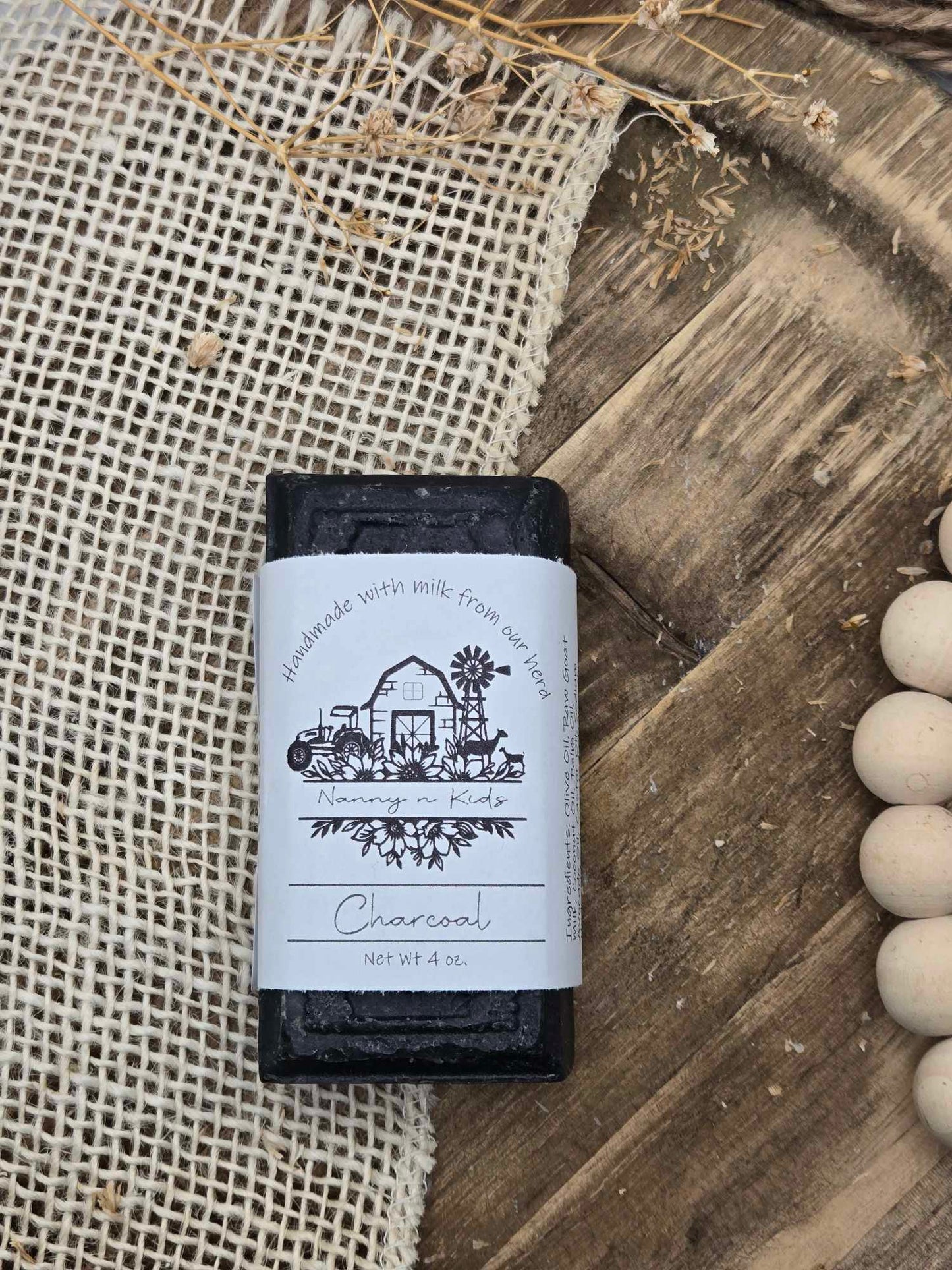 Charcoal Goat Milk Bar Soap