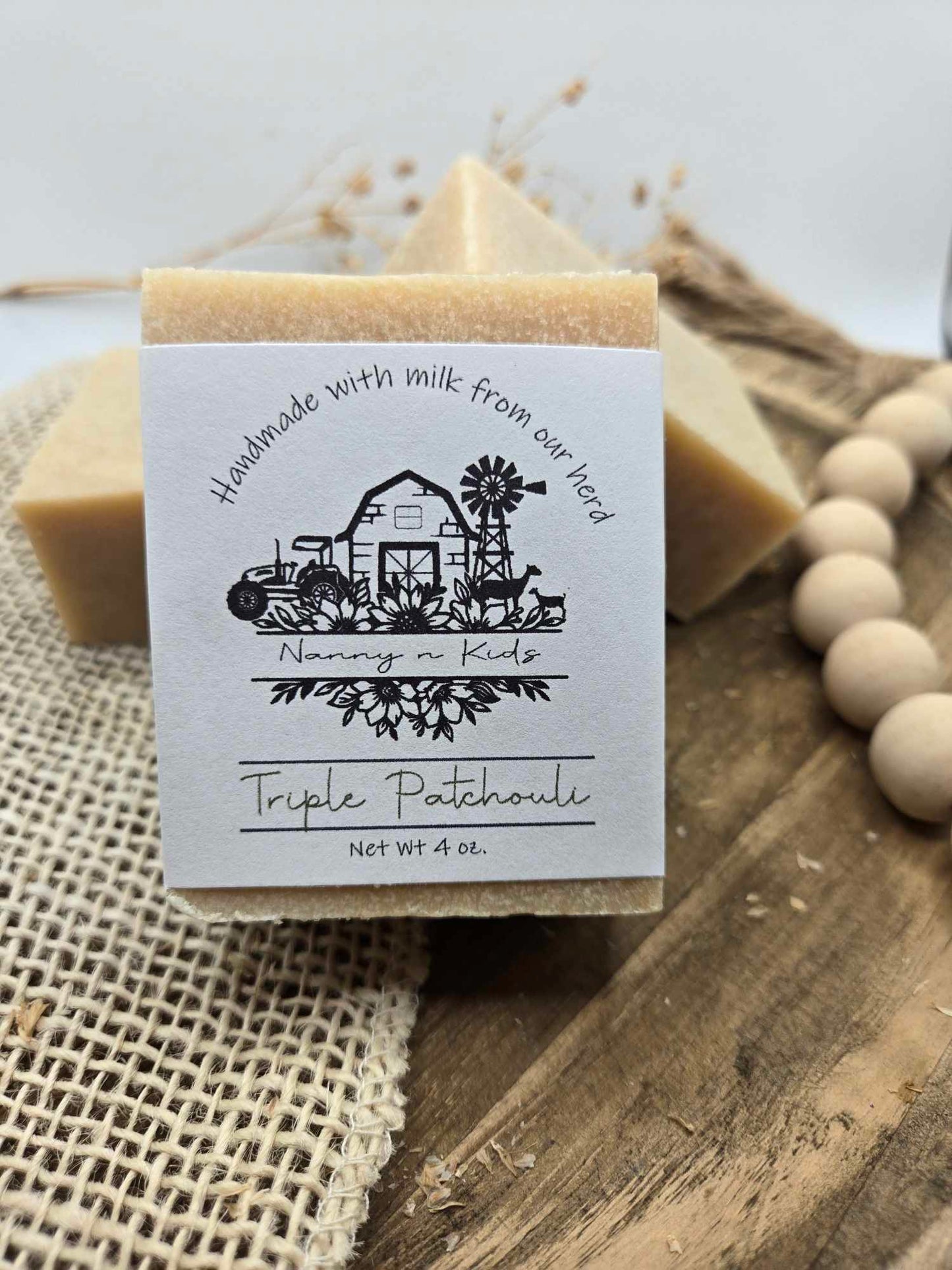 Triple Patchouli Goat Milk Bar Soap