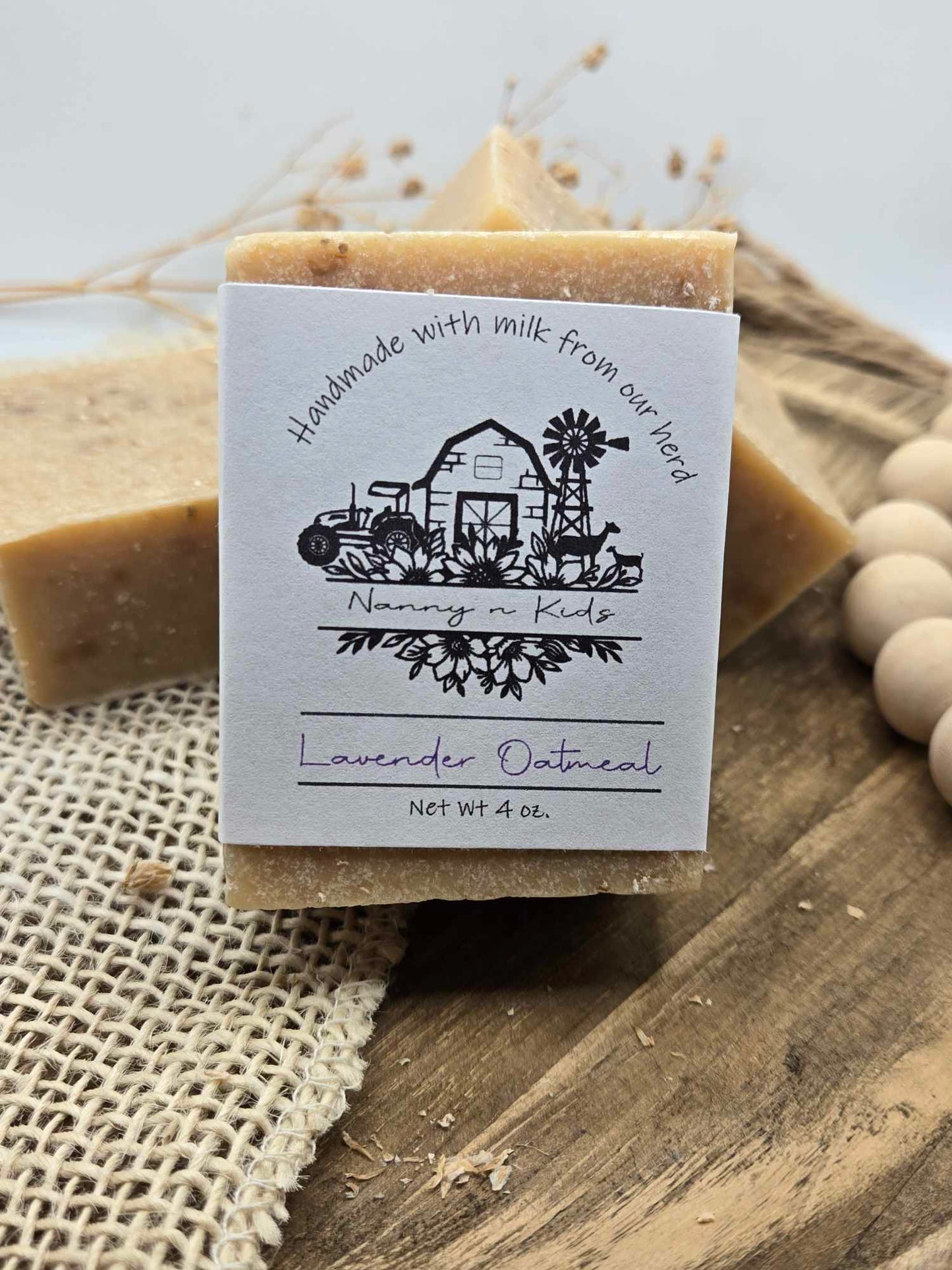 Lavender Oatmeal Goat Milk Bar Soap