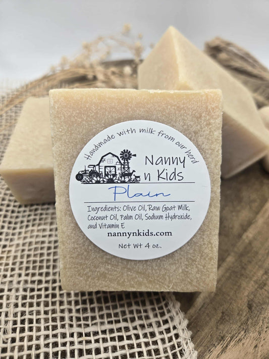 Plain Goat Milk Bar Soap