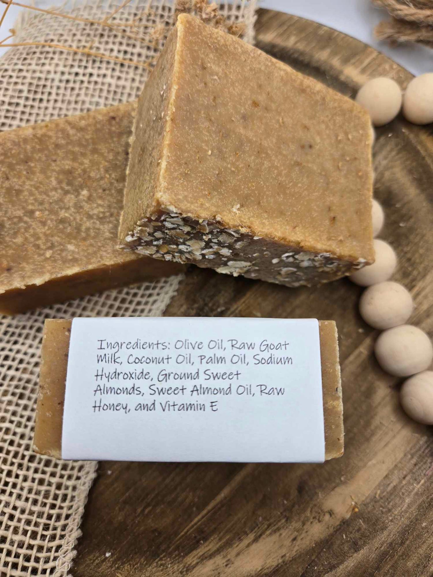 Sweet Almond Honey Goat Milk Bar Soap