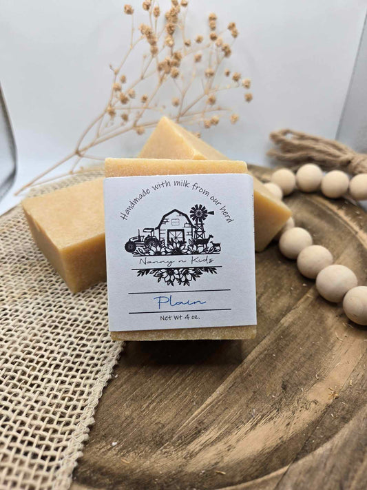 Plain Goat Milk Bar Soap