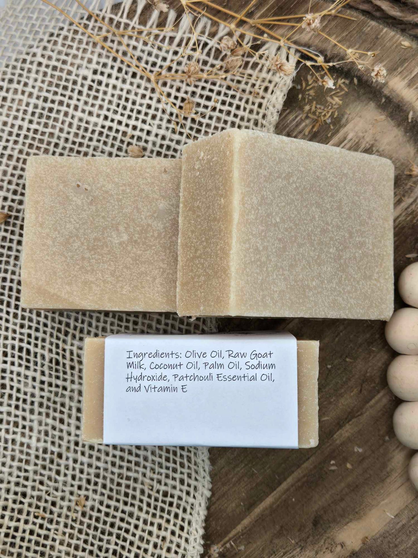 Double Patchouli Goat Milk Bar Soap