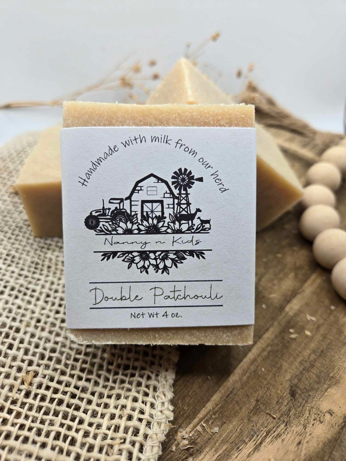 Double Patchouli Goat Milk Bar Soap