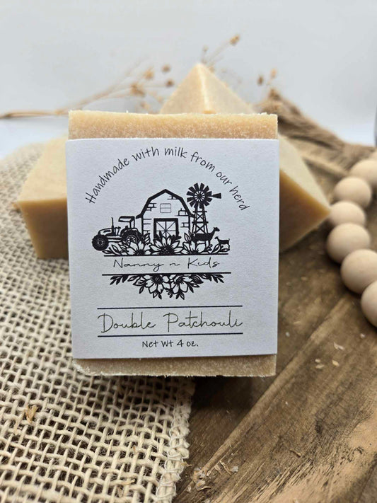 Double Patchouli Goat Milk Bar Soap