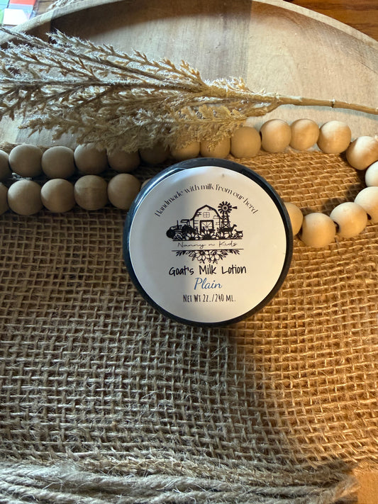 Purse Size Plain Goat Milk Lotion