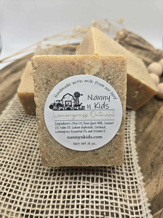 Lemongrass Oatmeal Goat Milk Bar Soap