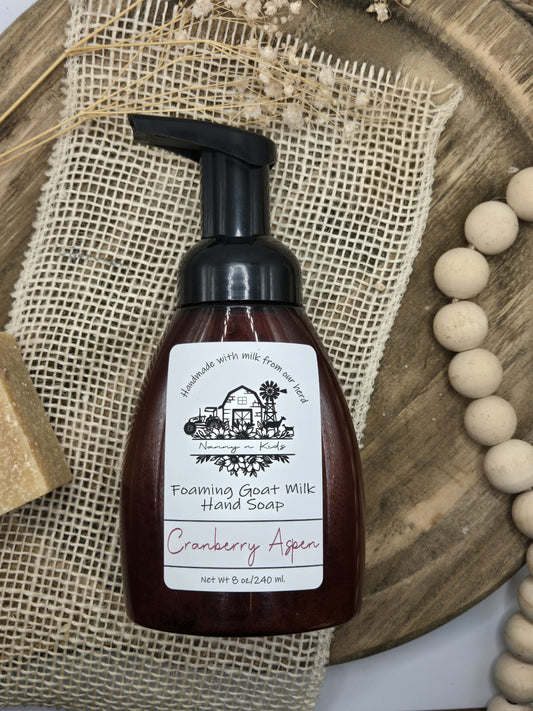 Cranberry Aspen Goat Milk Foaming Soap