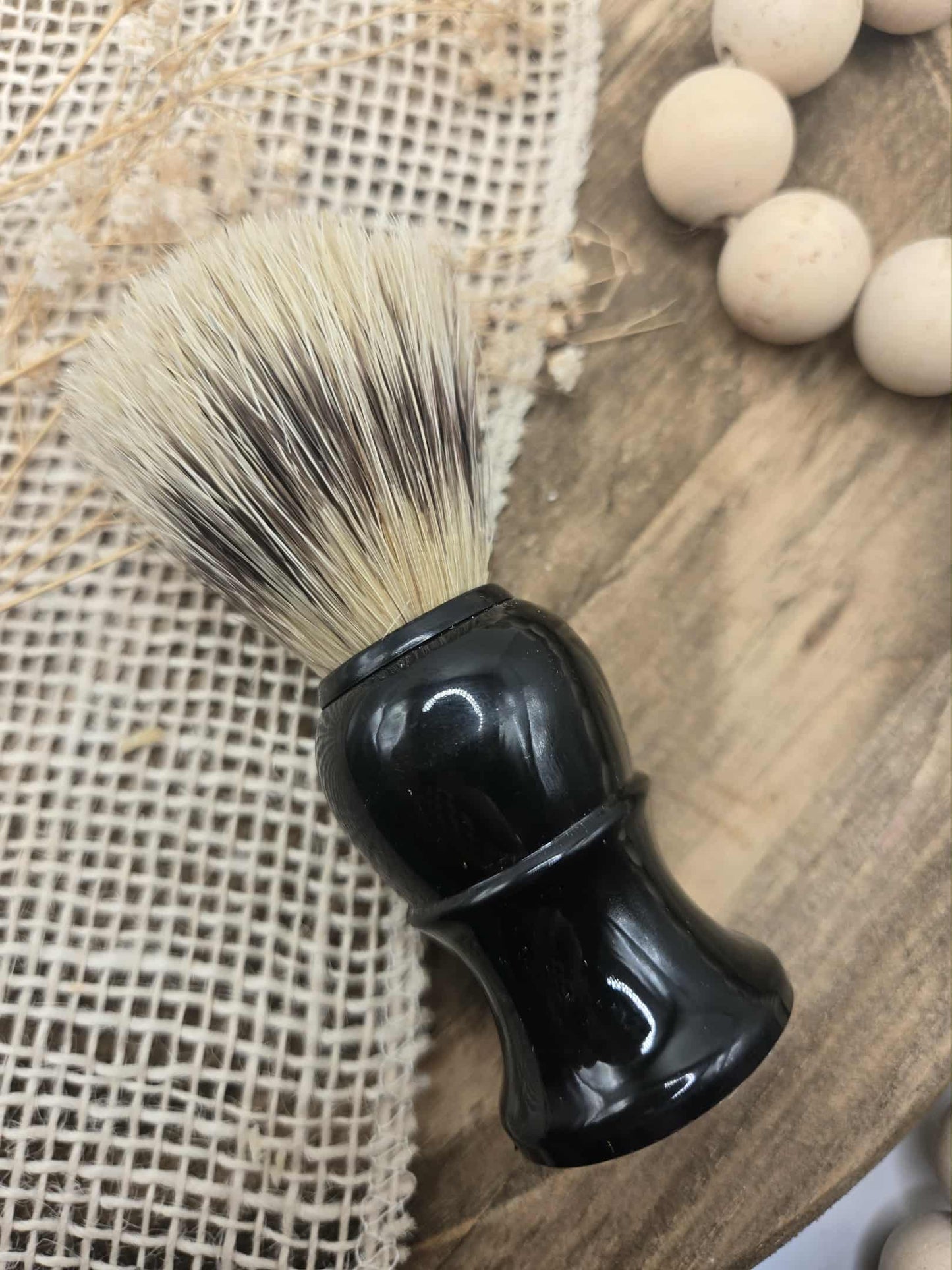 Black Shave Cream Brush